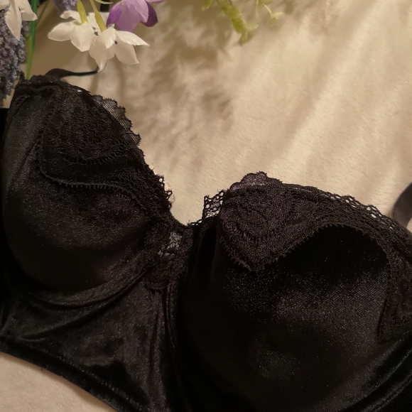 NEW! Victoria's Secret Dream Angels Black Velvet Long Line Bra Line - Picture 4 of 16